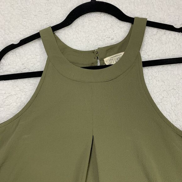 Sweet Wanderer Top Adult Medium Green Halter Thin Straps Back Keyhole Neck - Picture 4 of 12